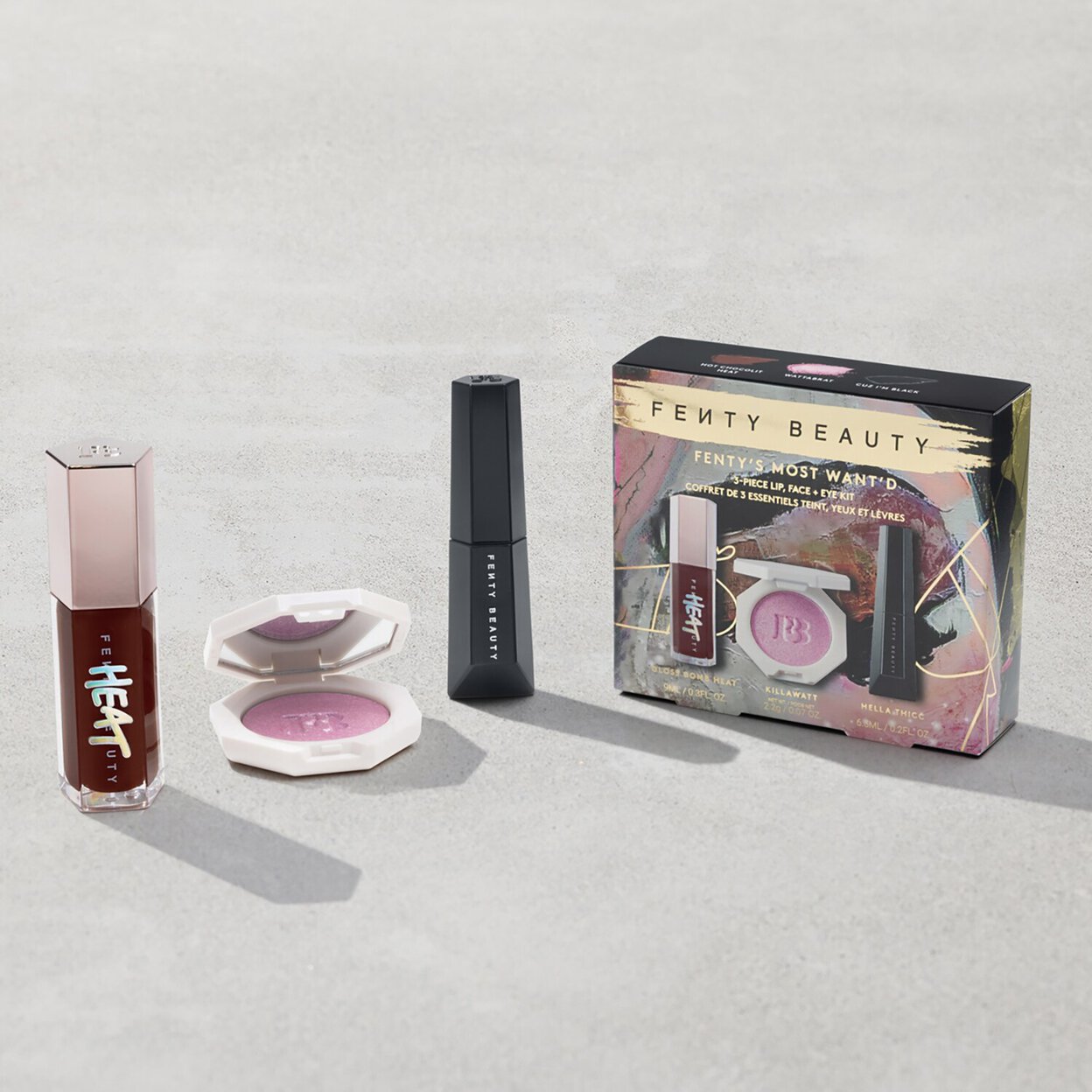 Fenty Beauty Numba One Set 3-Piece (Lip, Face, + Eye Kit)